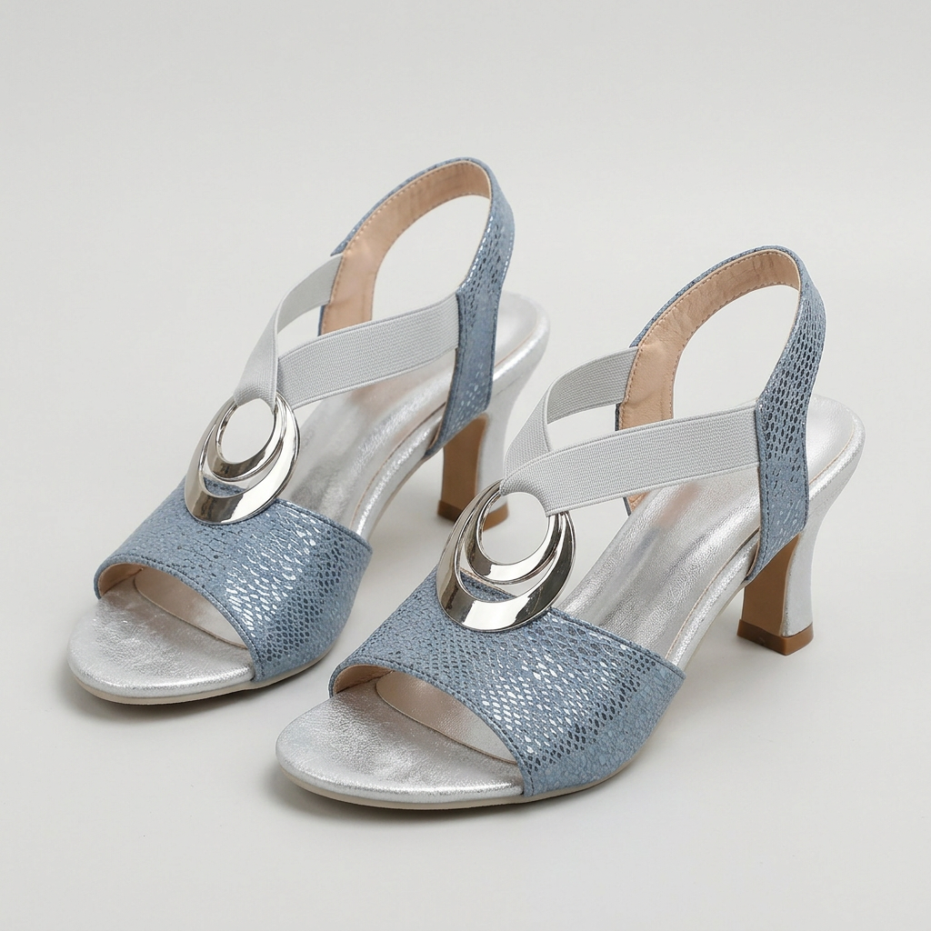 Sandales à brides et bout ouvert