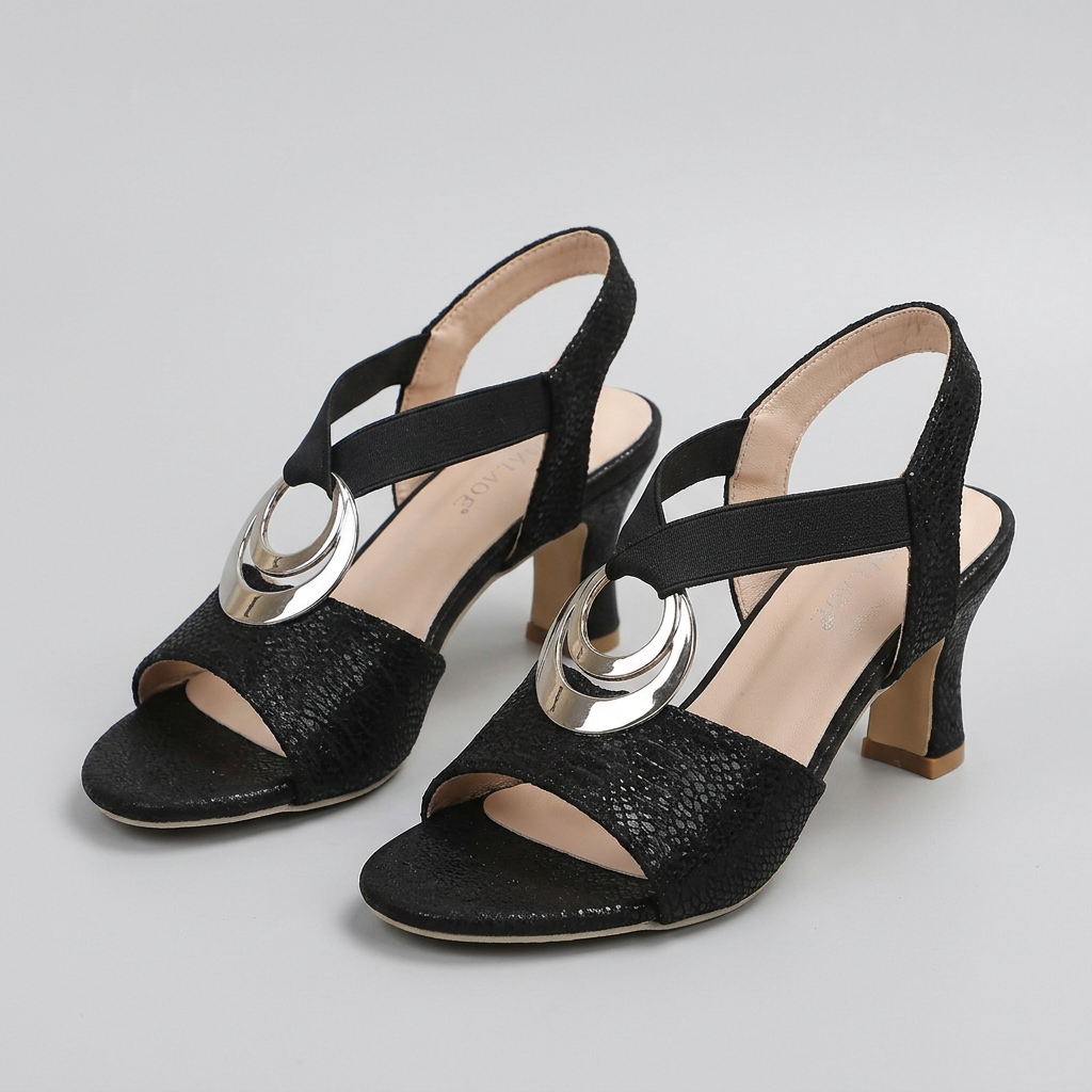 Sandales à brides et bout ouvert