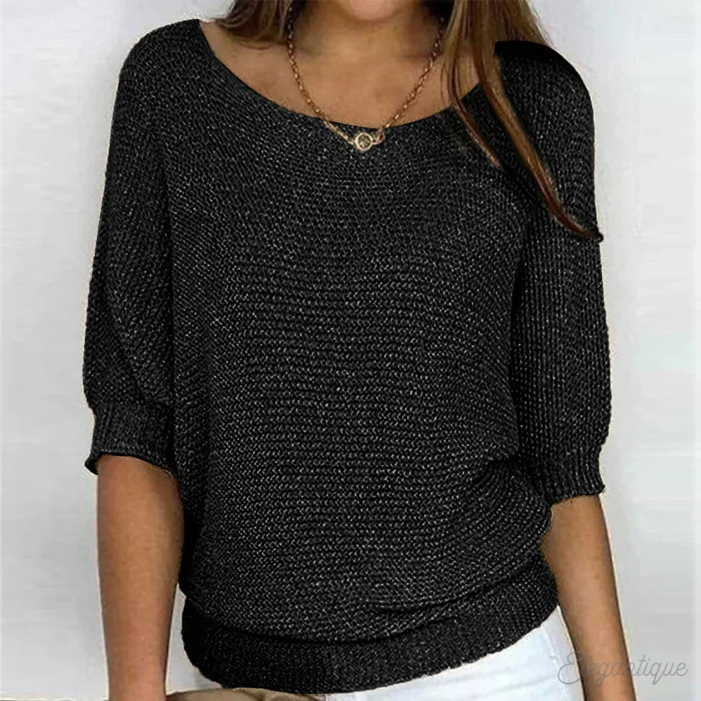 Pull en maille à la coupe soignée