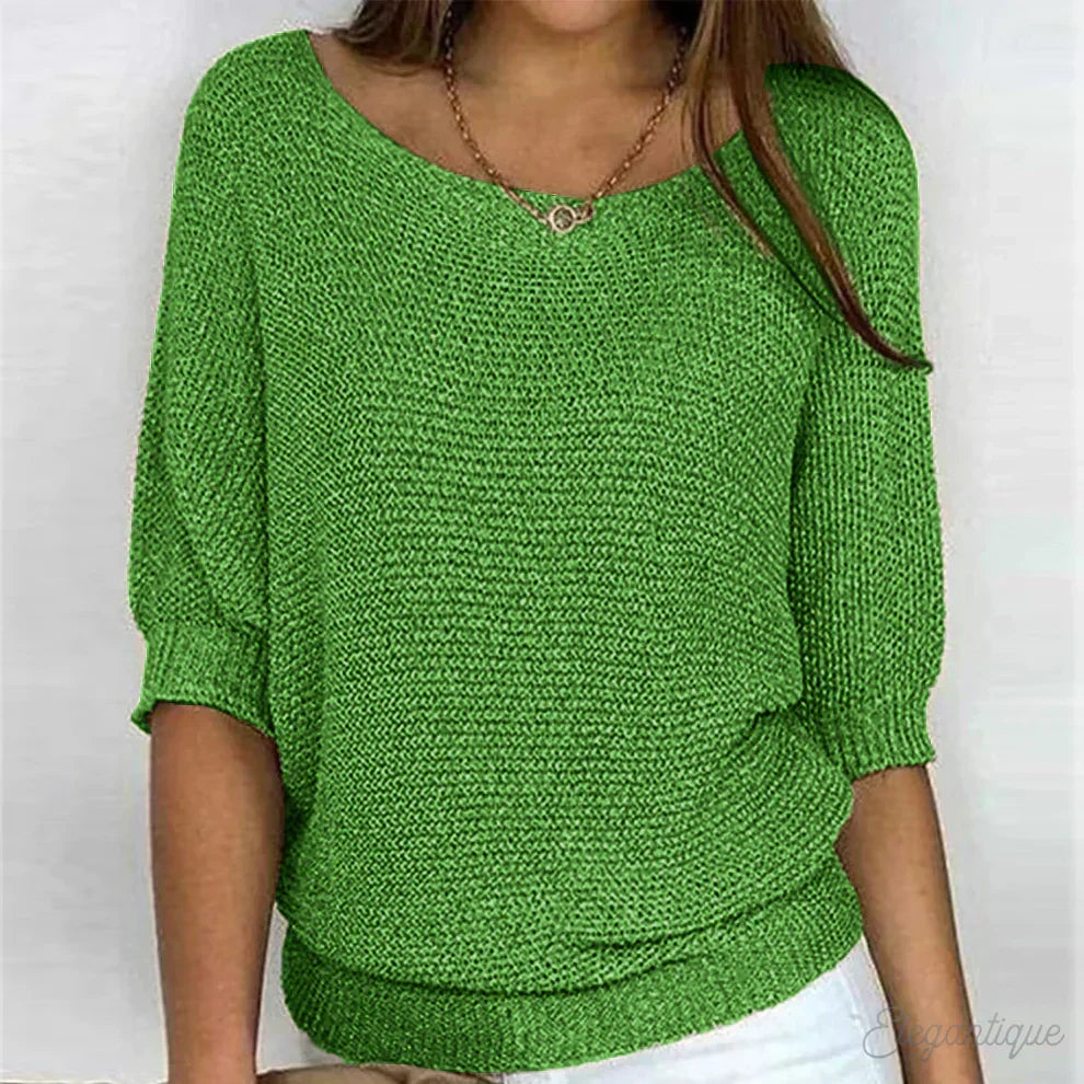 Pull en maille à la coupe soignée