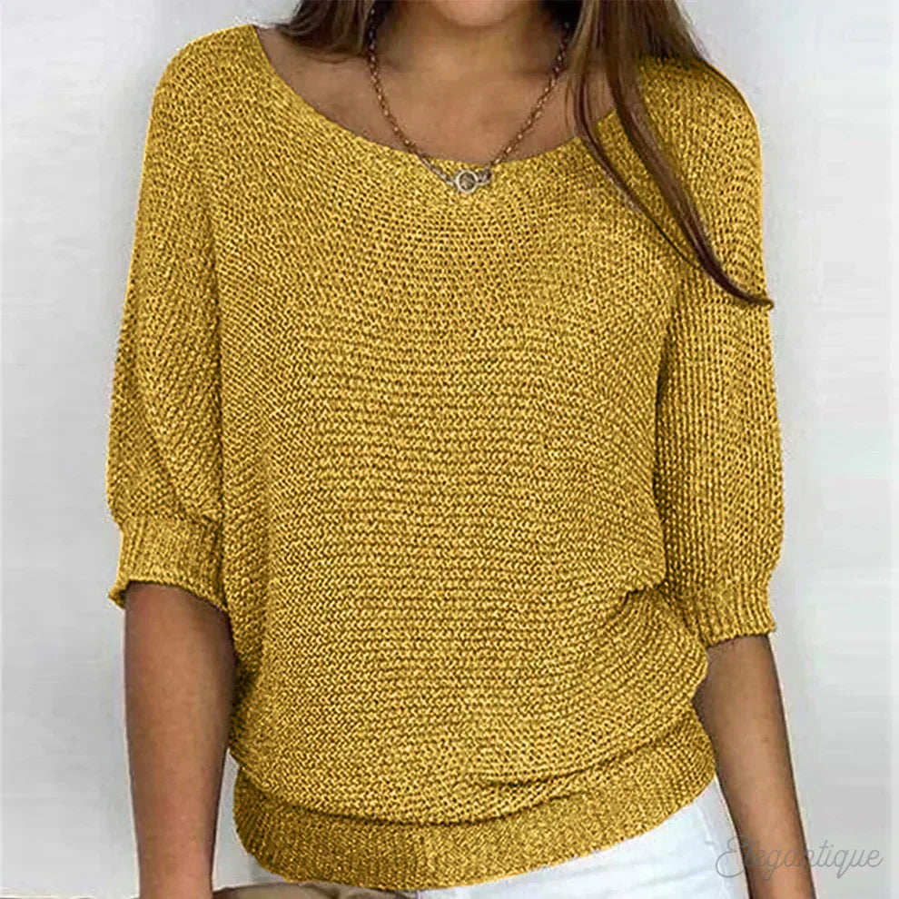 Pull en maille à la coupe soignée