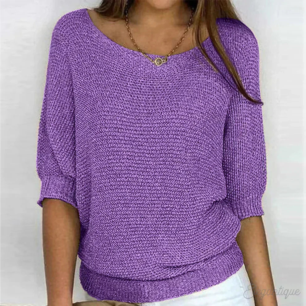 Pull en maille à la coupe soignée