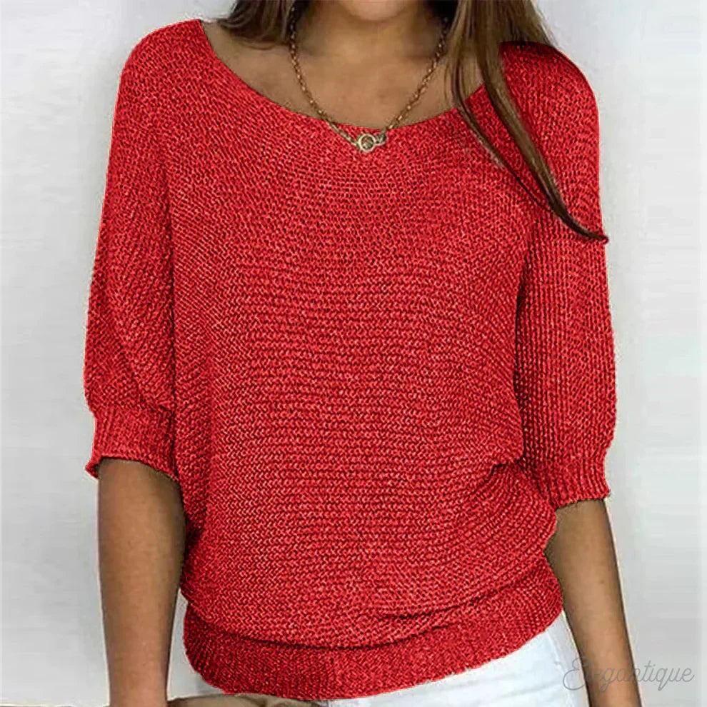 Pull en maille à la coupe soignée